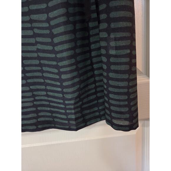 Buykud Abstract Print Dark Neutral Side Strap Modern Midi Shift Dress Medium - Picture 9 of 15